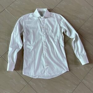 #2781 Eton Men's Slim fit Twill Dress White Shirt 37 14 1/2